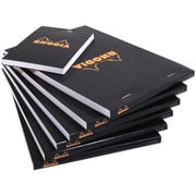 Rhodia Pad, Staple Bound, Graph, Black, 3 in x 4 in