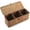 3 Section with Lid, variant on Narrow Seagrass Woven Basket, 14.6" Shelf Organizer for Vanity & Drawer
