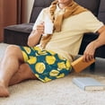 thumbnail image 4 of Daiia Lemon Mens Woven Stretch Pajama Short,Short Pajama Pants-X-Large, 4 of 9