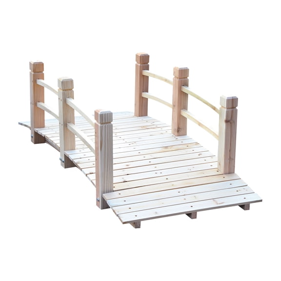 Garden Bridge with Railings for Outdoor Spaces / Stable and Decorative Design