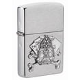 thumbnail image 5 of Zippo Gambling Skull Black Matte Emblem Pocket Lighter, 5 of 10