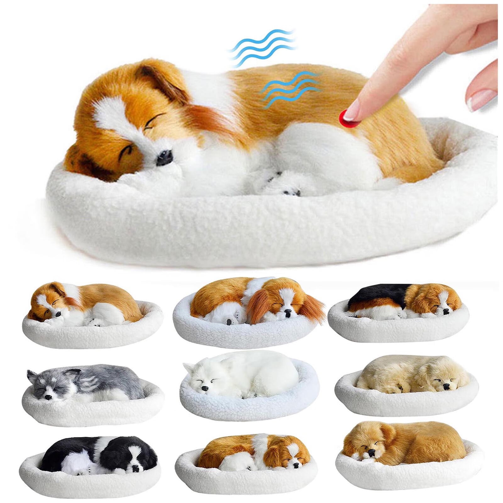 Stuffed dog that breathes deals