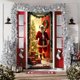 thumbnail image 4 of Christmas Door Curtain Santa Claus Polyester Fabric Decorative Cover for Holiday Party Wall and Door Hanging Festival Home Decor, 4 of 6