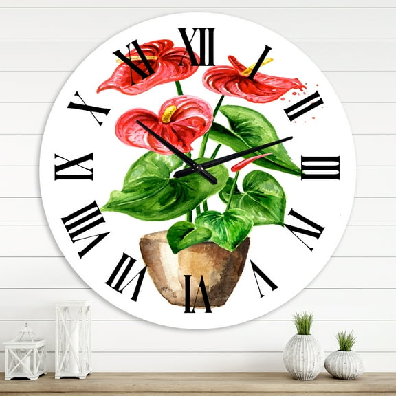 Designart 1 in Quartz Traditional Wall Clock