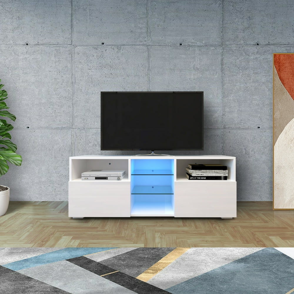 high gloss media console