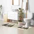 thumbnail image 6 of Yayeee Bath Rug for Bathroom Floor Non Slip Contour Fluffy Soft Absorbent Mat, 20"x24", Cartoon Christmas Trees, 6 of 7