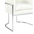 thumbnail image 3 of TOV Furniture Giselle Cream Velvet Dining Chair with Stainless Steel Frame, 3 of 6