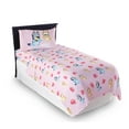 thumbnail image 5 of Bluey Balloon Party Kids 3 Piece Pink Bed Sheet Set, Twin, 5 of 7