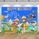 thumbnail image 3 of Decoración de fondo para fiesta de Super Mario Bros, juego de desafío para niños, fondo de cumpleaños, accesorios para pancartas de estudio fotográfico para baby shower, 3 of 5