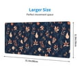 Salelf Autumn Leaves With Blue Large Gaming Mouse Pad 31.5x11.8in
