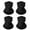 Black, variant on 4 Pack Neck Gaiter Face Covering Gator Mask Bandana Cooling Mask for Outdoor Protection