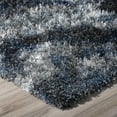 thumbnail image 3 of Addison Borealis Abstract Chevron Shag Blue Area Rug, 3 of 4
