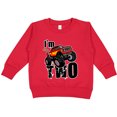 thumbnail image 2 of Inktastic 2nd Birthday Monster Truck Toddler Sweatshirt, 2 of 4