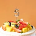 thumbnail image 5 of 2 Pcs Numeral Birthday Candles Birthday Candles Gold Birthday Cake Candles Number Candles Cake Topper Decoration for Cake Decoration Birthday Parties Wedding Anniversary Celebrations, 6.3", Gold 5, 5 of 5