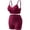 Wine, variant on BLTIBY Womens 2 Piece Workout Sets Sports Bra Matching High Waist Soft Shorts Set Solid Gym Outfits Mint Green Free Size