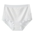 thumbnail image 2 of Itsame Lingerie Panties Womens Underpants Comfortable Breathable Solid Color Breathable Underwear White Size M, 2 of 4