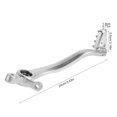 thumbnail image 2 of TEHAUX Aluminum Alloy Motorcycle Brake Lever Plated Silver with Nonslip Grip for Dirt Bike, 2 of 8