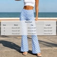 thumbnail image 3 of Mifsaly Flare Leggings for Women Plaid High Waisted Tummy Control Pants Classic Trendy Breathable Packable Workout Gym Yoga Pant, 3 of 7