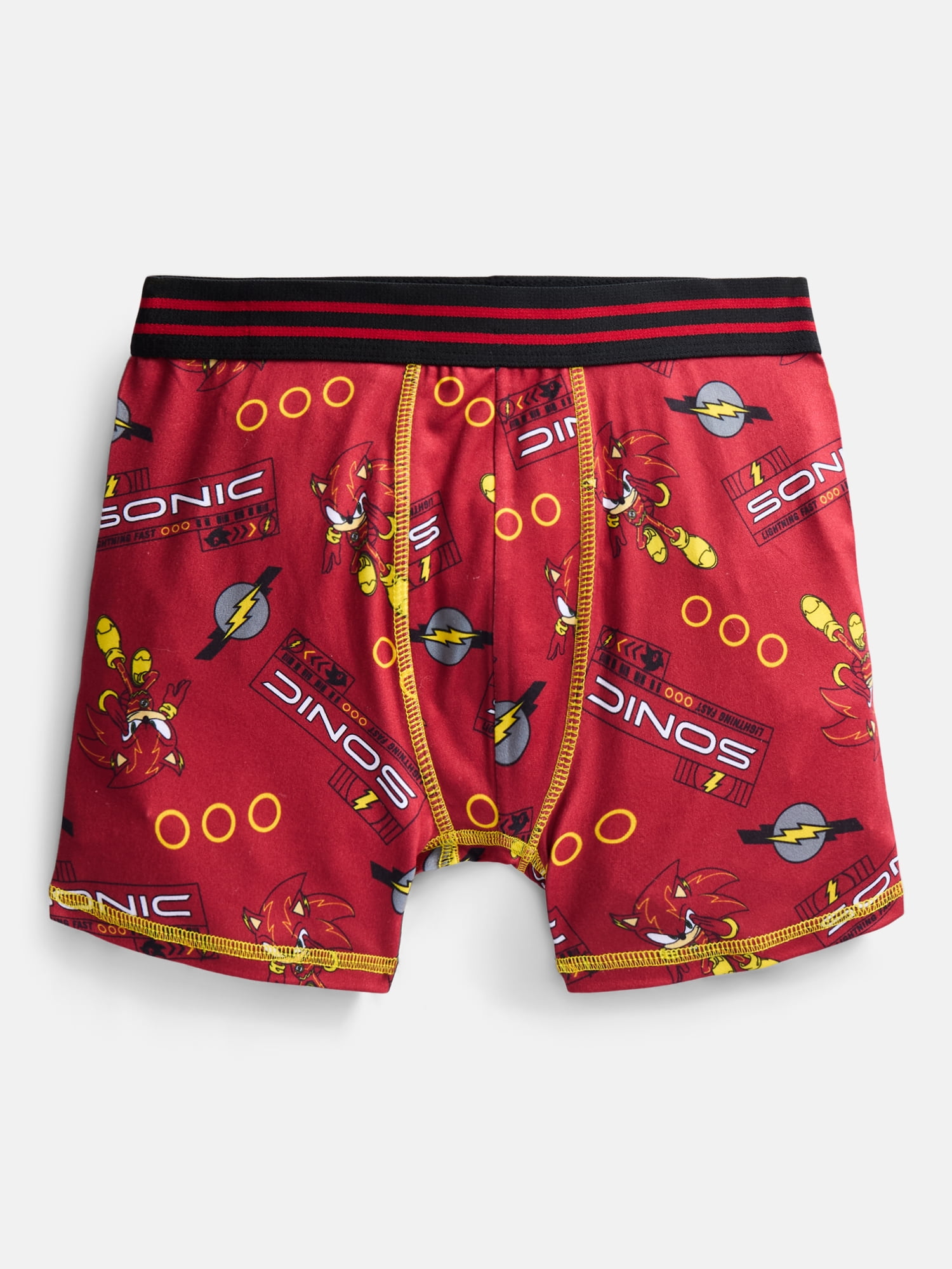 DC x SEGA Boy's Boxer Brief Underwear, 4-Pack