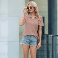 thumbnail image 4 of Women'S Short Sleeve Top Gray-Pink S, 4 of 9