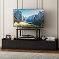 thumbnail image 5 of Furinno Turn-N-Tube No Tools 2-Tier Elevated TV Stand, Columbier Walnut/Black, 5 of 6
