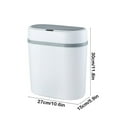 thumbnail image 6 of ​Smart Sensor Trash Can, Narrow Automatic Waste Bin with Silent Closing Lid, Battery Powered Waterproof Design for Bathroom & Kitchen Tight Spaces​​, 6 of 6