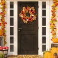 thumbnail image 7 of Fall Wreath for Front Door, Autumn Thanksgiving Door Wreath Fall Decor,Artificial Fall Harvest Wreath for Front Door Outside,Seasonal Touch Fall Decor for Indoor Outdoor Home Porch(Z9-A), 7 of 7