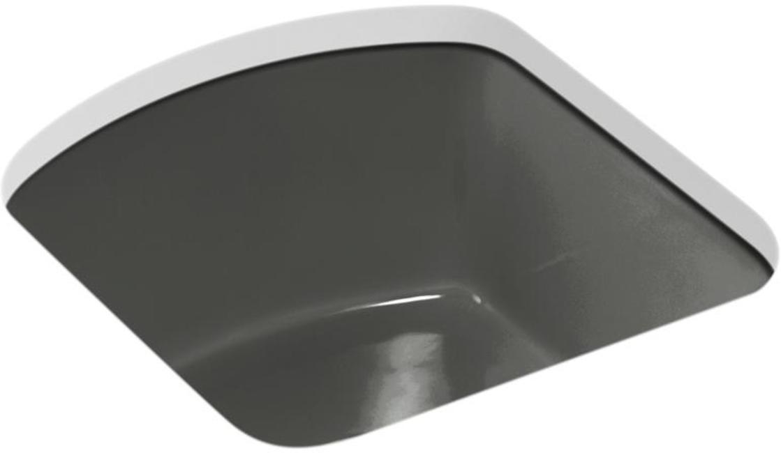 Kohler K5848 Napa 183/4" Cast Iron Undermount Bar Sink Grey