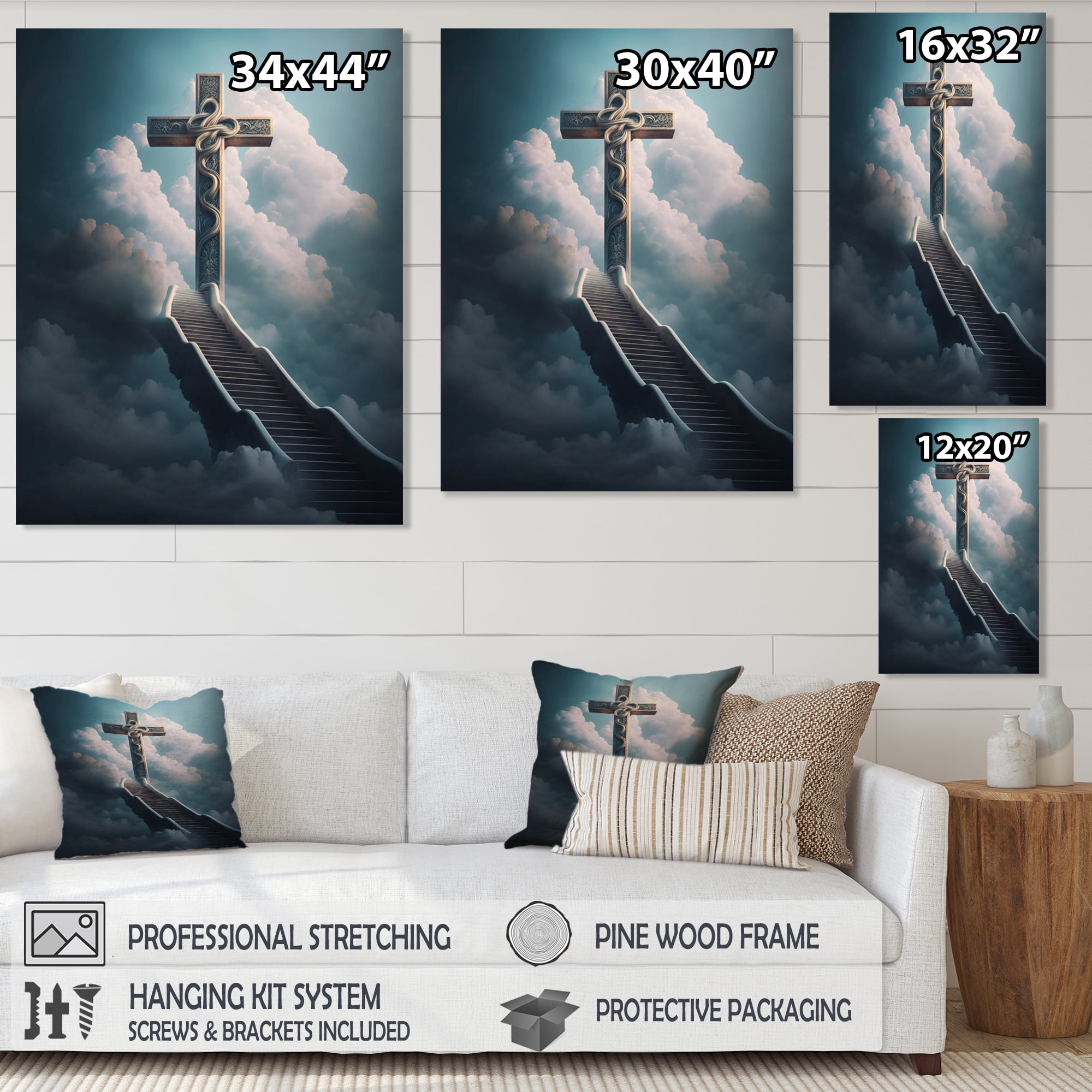 Designart Stairway To Heaven II Canvas Wall Art