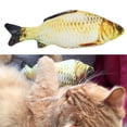 thumbnail image 2 of Mascota gato gatito masticar gato juguetes rellenos pescado menta mascota gato interactivo regalo Ndcxsfigh Para estrenar, 2 of 6