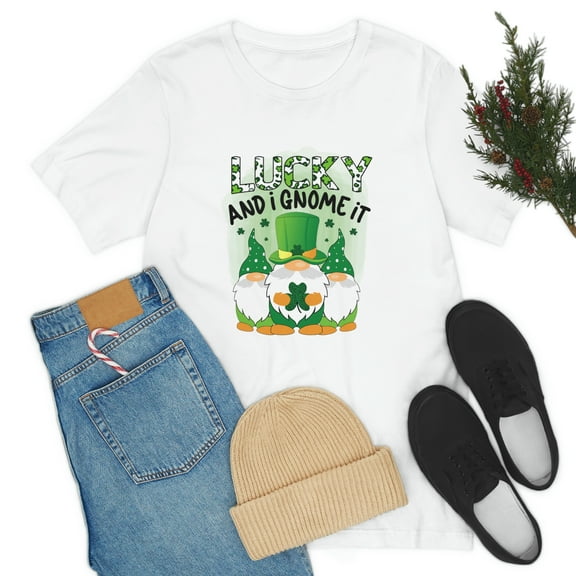 Lucky And I Gnome It Unisex Jersey Short Sleeve Tee