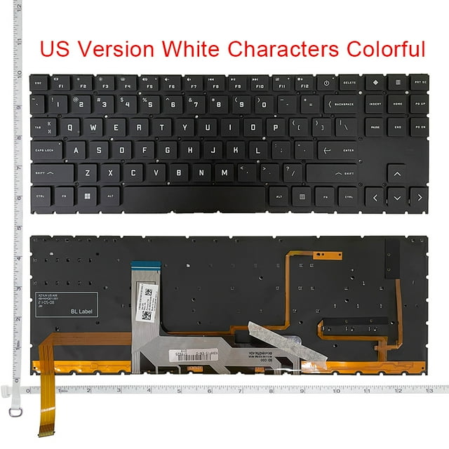 Nouveau Clavier d'Ordinateur Portable Rétroéclairé US pour HP OMEN 15-EN 16-C 16-N TPN-Q238 Q281 Q267 Anglais AMD RGB Rétroéclairé