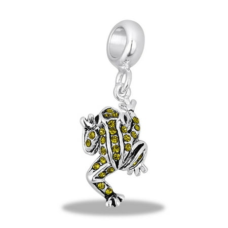 - DaVinci Beads Dangle CZ Green Frog Interchangeable Jewelry DB24-7