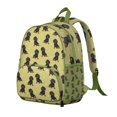 thumbnail image 2 of Lightweight Puppy Print Backpack with Floral and Paw Design, Compact Bag for Dog Enthusiasts and Everyday Travel, 2 of 6