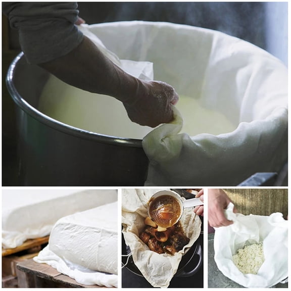 FOLOYORI 2Ud Paños De Queso Resistente Para Filtrar Aceite Yogur Y Caldos En Hogar