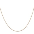thumbnail image 3 of Diamond2Deal 10K Rose Gold .5 mm Carded Cable Rope Chain Necklace for Women 24", 3 of 6