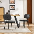 thumbnail image 4 of CONCETTA Mid-century Modern Dining Chairs, Kitchen Chairs Set of 4, Black, 4 of 8
