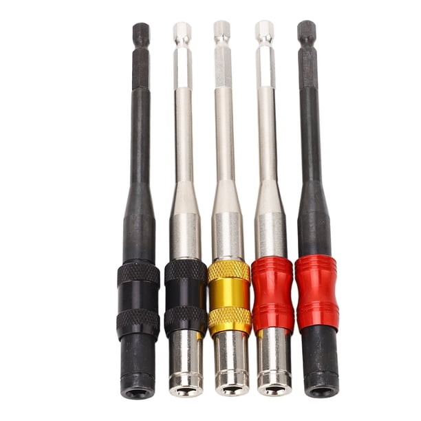 Soporte para brocas de extensión de taladro, extensión de brocas de 5 piezas, soporte para brocas pivotantes, extensión de brocas hexagonales a medida para la perfección Jadeshay A