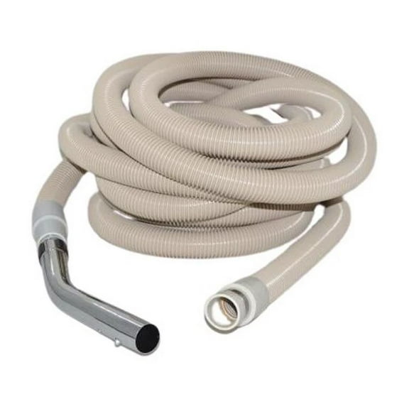 Replacement Part For Fit all, Cnetral Vac Vacuum 30 ft White Hose Complete With Button # 06-1195-07