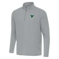 thumbnail image 2 of Men's Antigua Gray Chicago Bulls St. Patrick's Day Intent Quarter-Zip Jacket, 2 of 4