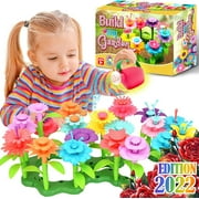 Flower Garden Building Toy for Girls 3-6 Years Old STEM Toys for Educational Activity Flower Stacking Toys Preschool Learning Activity Toddlers Kids