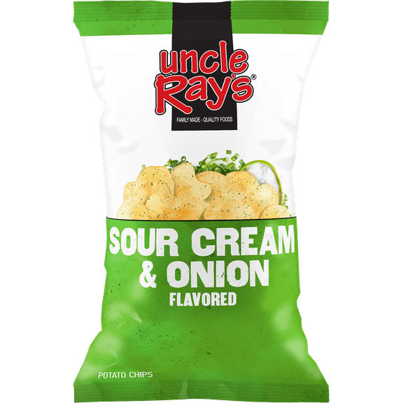 Uncle Ray's Sour Cream & Onion Chips, 2.29 oz (Pack of 12)