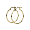 thumbnail image 1 of Arete Arracada Diamantada De Oro 10k Imperial Jewlery Estilo Domino 20mm, 1 of 9