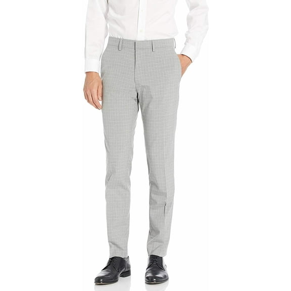 Kenneth Cole Reaction Mens Dress Pants 32X30 Slim Stretch   Gray 32