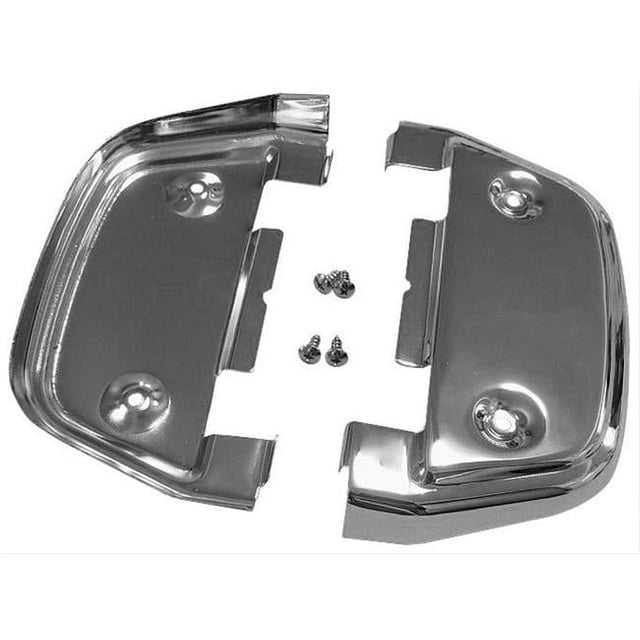 Bikers Choice 490638 Rear Passengers Floorboards Undercovers for 2014-2018 Harley Davidson CVO Limited, Chrome