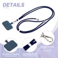 thumbnail image 3 of Uxcell Smart Phone Lanyard, Universal Cell Phone Lanyard Adjustable Phone Strap Crossbody Dark Blue, 3 of 7