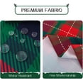 thumbnail image 3 of Christmas Rectangle Green Plaid Tablecloth - 60 x 84 Inch - Checkered Water Stain Resistant Table Cover, Washable Polyester Table Cloths for Xmas Dinner/Party Decoration/Holiday, 3 of 6