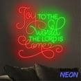 thumbnail image 5 of Handmadetneonsign Joy To The World The Lord Is Come Neon Sign, Christian Christmas Wall Decor, Jesus Birthday Led Sign 80929, 5 of 5