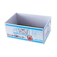 thumbnail image 4 of Caja rascadora de cartón para gatos, caja de hierba gatera, de molienda para cama, tumbona grande y ancha, rascador para gatos, cartón corrugad Azul claro, 4 of 10