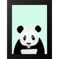 thumbnail image 2 of Barruf 11x14 Black Modern Framed Museum Art Print Titled - Cute Panda, 2 of 5